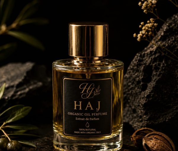 Dark gold bottle